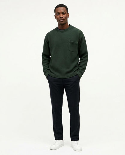 Talbos Closet - Malin | Waffle-Knit Relaxed-Fit Sweatshirt Men
