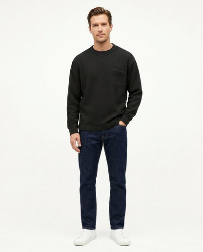 Talbos Closet - Malin | Waffle-Knit Relaxed-Fit Sweatshirt Men