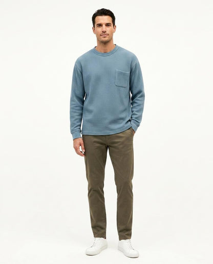 Talbos Closet - Malin | Waffle-Knit Relaxed-Fit Sweatshirt Men
