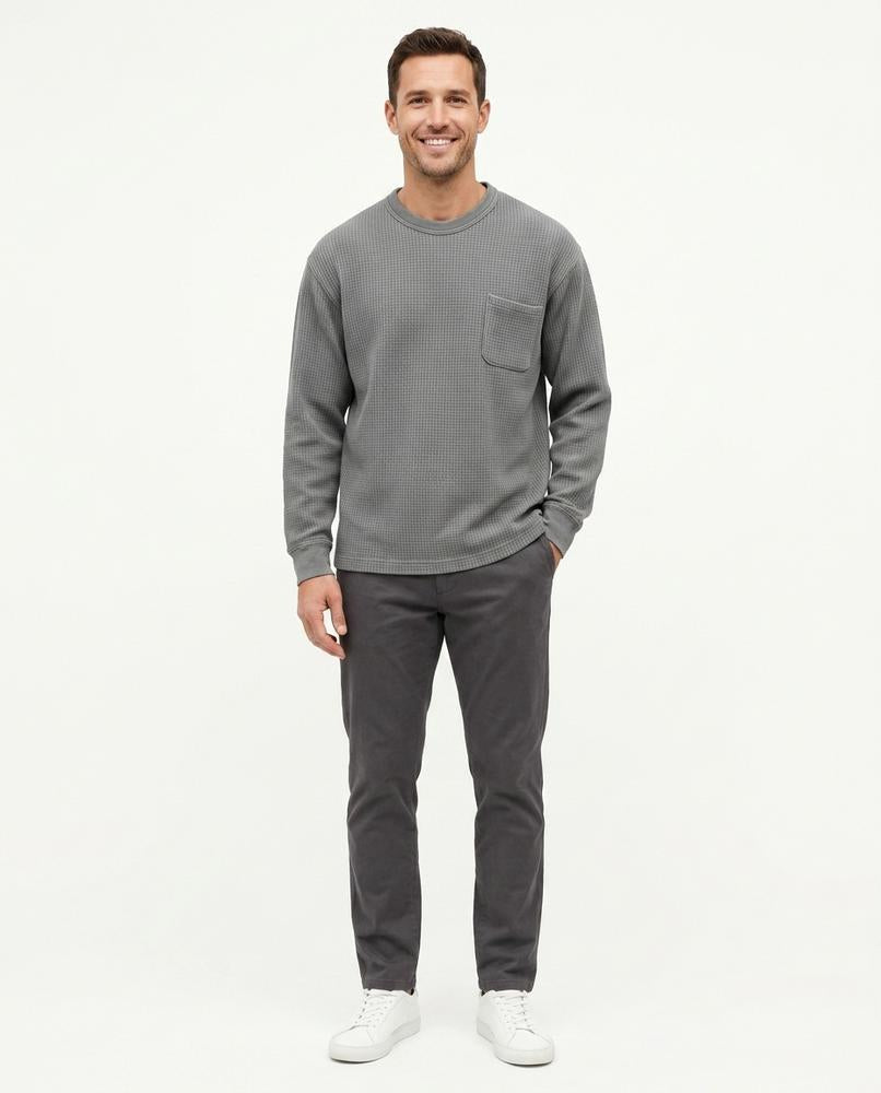 Talbos Closet - Malin | Waffle-Knit Relaxed-Fit Sweatshirt Men