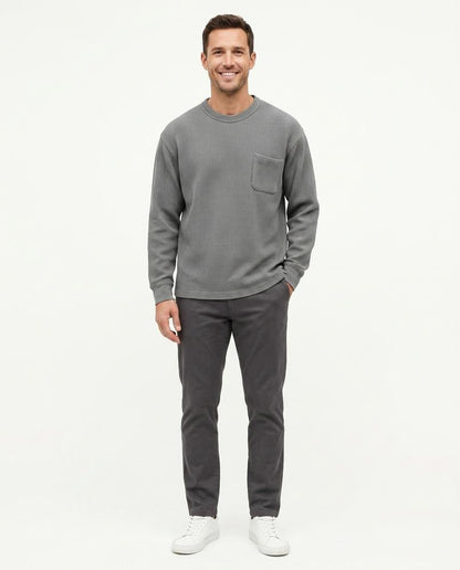 Talbos Closet - Malin | Waffle-Knit Relaxed-Fit Sweatshirt Men