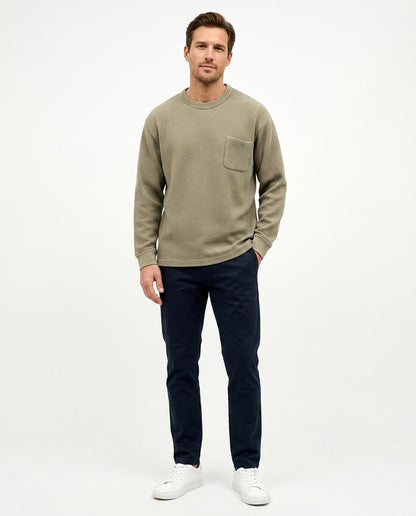 Talbos Closet - Malin | Waffle-Knit Relaxed-Fit Sweatshirt Men